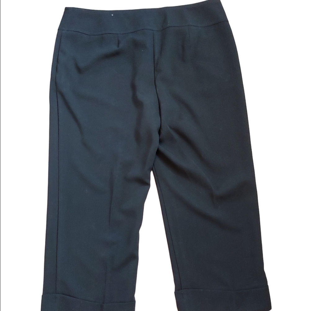 Chico's Nautical Black Dress Cropped Pants with Button Detail size 2.5 (14) NWT - Picture 14 of 17